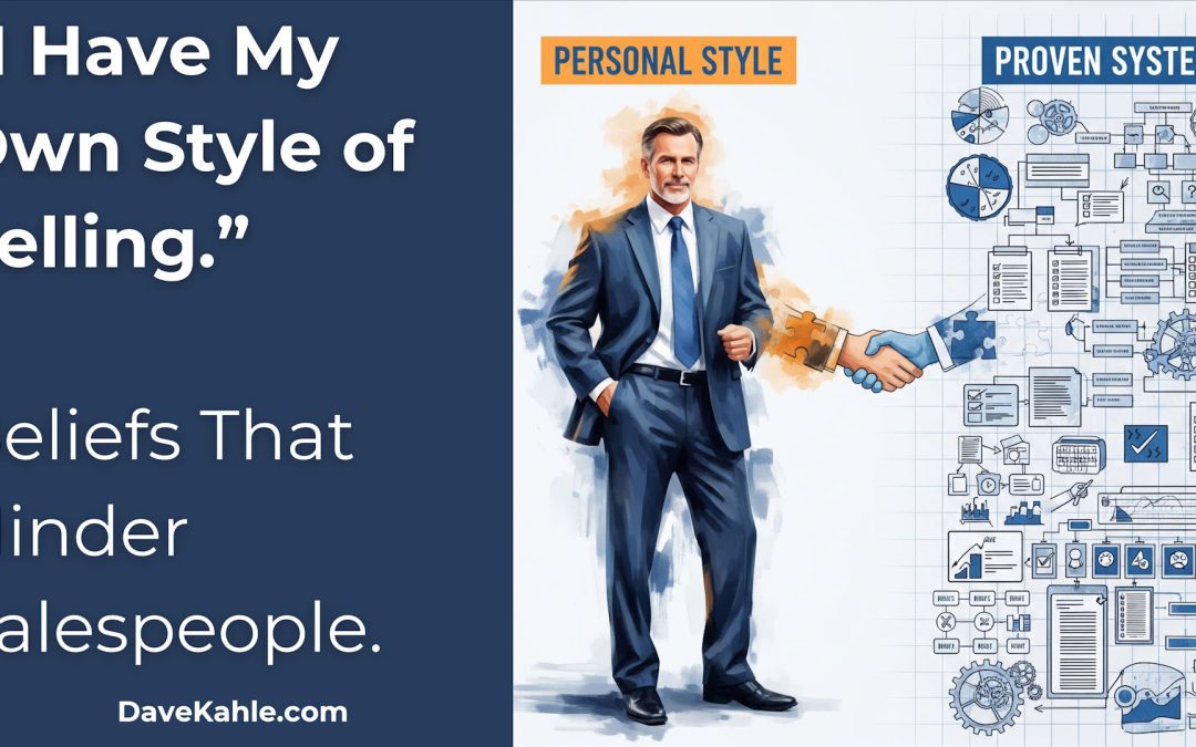 I have my own style of selling